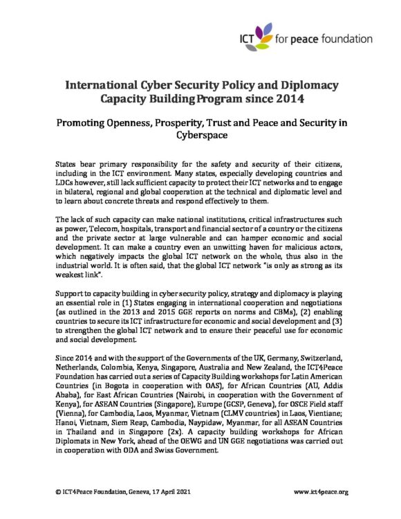 Publications Ict4peace Foundation